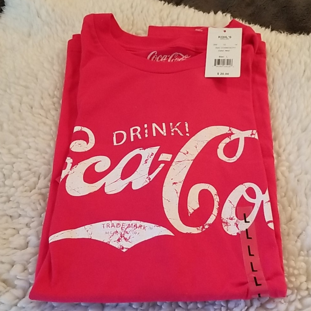 NWT Mens Large Coca Cola T Shirt